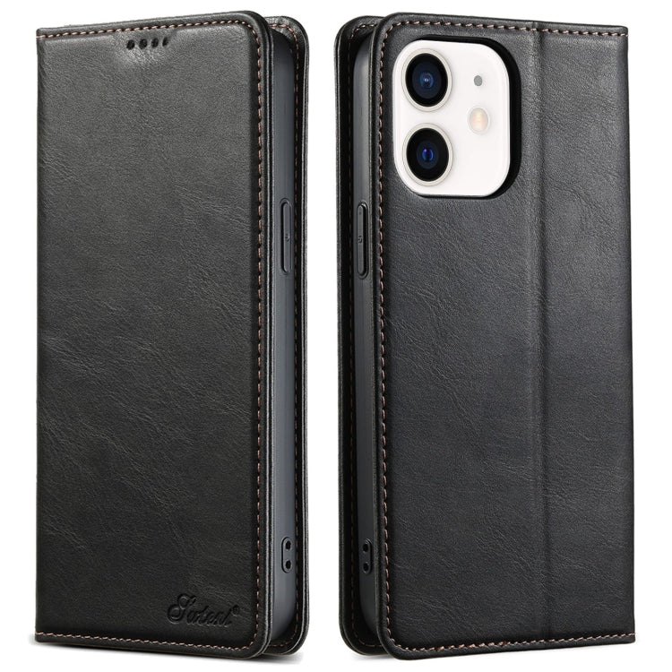 Suteni J02 Oil Wax Wallet Leather Phone Case, For iPhone 11, For iPhone 11 Pro, For iPhone XR, For iPhone XS Max