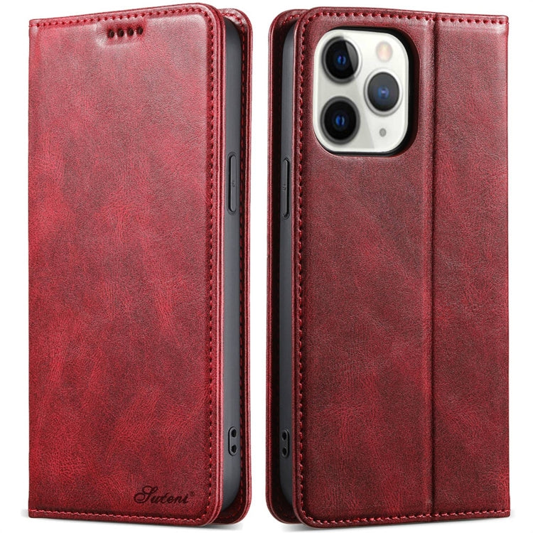 Suteni J02 Oil Wax Wallet Leather Phone Case, For iPhone 11, For iPhone 11 Pro, For iPhone XR, For iPhone XS Max