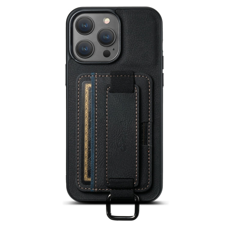 Suteni H13 Litchi Leather Wrist Strap Wallet Back Phone Case, For iPhone 11 Pro, For iPhone XR, For iPhone XS Max, For iPhone X / XS