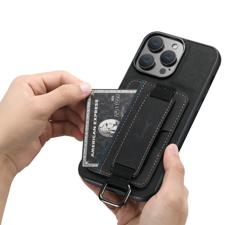 Suteni H13 Litchi Leather Wrist Strap Wallet Back Phone Case, For iPhone 11 Pro, For iPhone XR, For iPhone XS Max, For iPhone X / XS