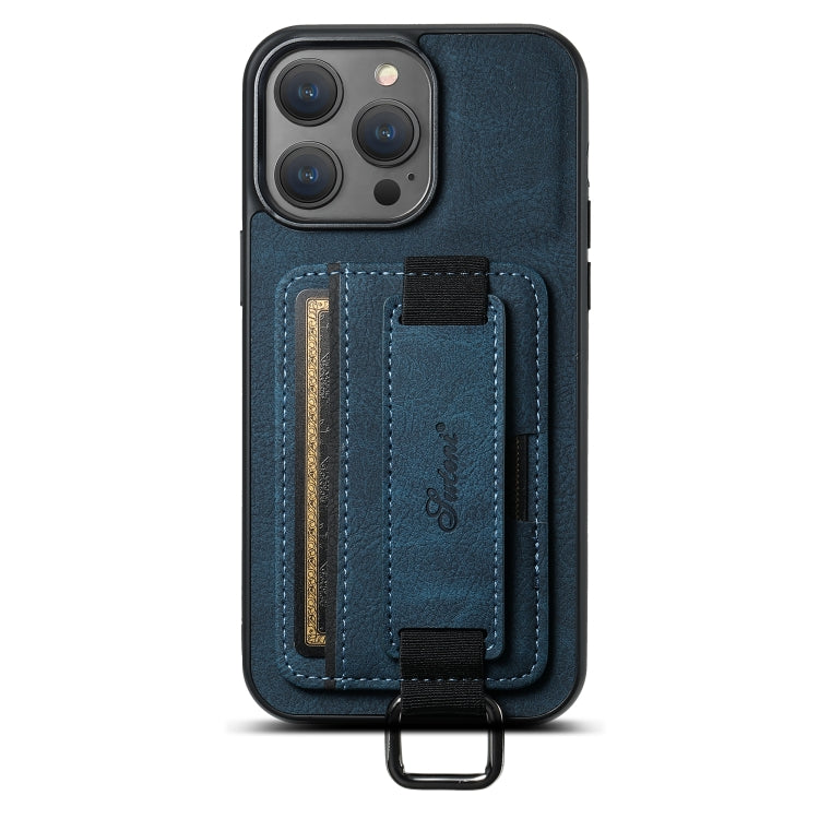 Suteni H13 Litchi Leather Wrist Strap Wallet Back Phone Case, For iPhone 11 Pro, For iPhone XR, For iPhone XS Max, For iPhone X / XS