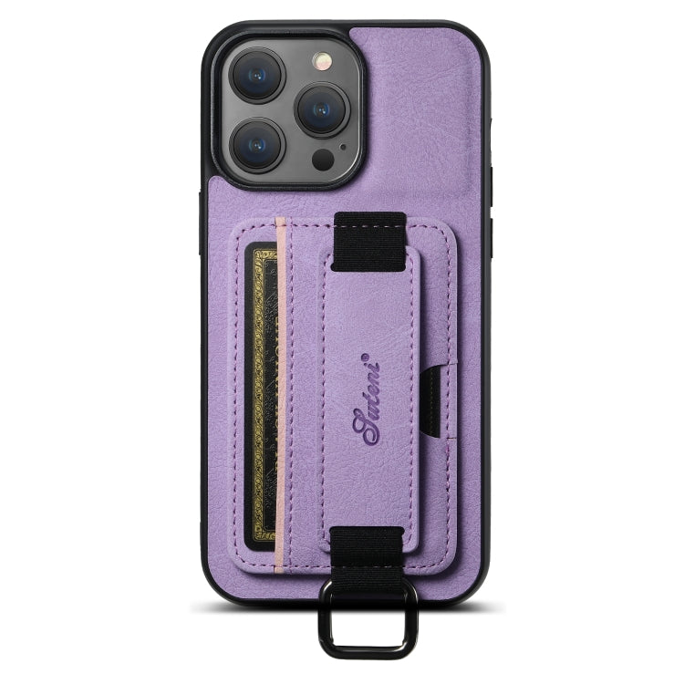 Suteni H13 Litchi Leather Wrist Strap Wallet Back Phone Case, For iPhone 11 Pro, For iPhone XR, For iPhone XS Max, For iPhone X / XS