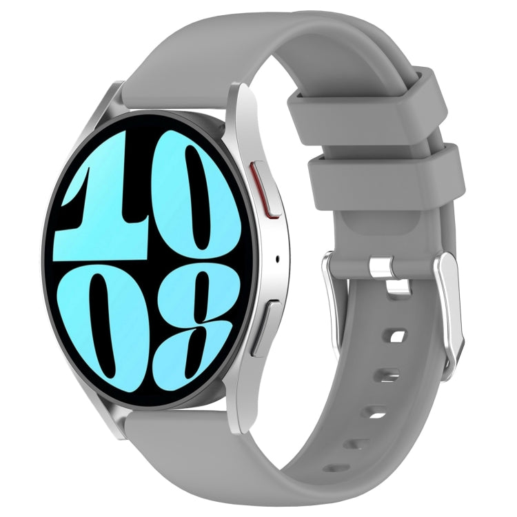 20mm Smooth Solid Color Silicone Watch Band, For Samsung Galaxy Watch 6 40mm, For Samsung Galaxy Watch 6 Classic 43mm