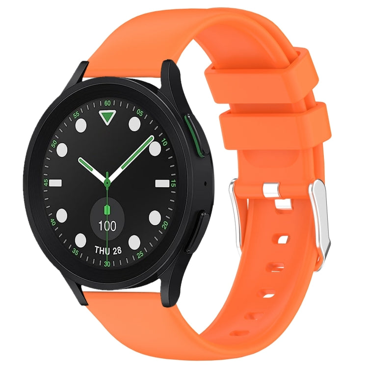 20mm Smooth Solid Color Silicone Watch Band, For Samsung Galaxy watch 5 Pro Golf Edition, For Samsung Galaxy watch 5 Golf Edition
