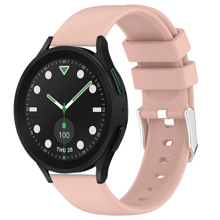 20mm Smooth Solid Color Silicone Watch Band, For Samsung Galaxy watch 5 Pro Golf Edition, For Samsung Galaxy watch 5 Golf Edition