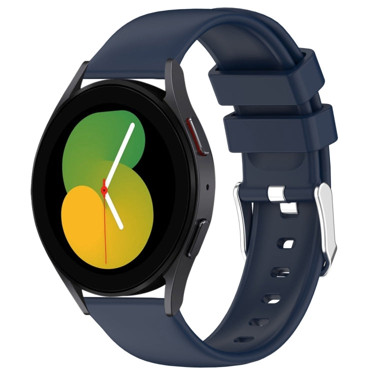20mm Smooth Solid Color Silicone Watch Band, For Samsung Galaxy Watch 5 40mm, For Samsung Galaxy Watch 4 44mm