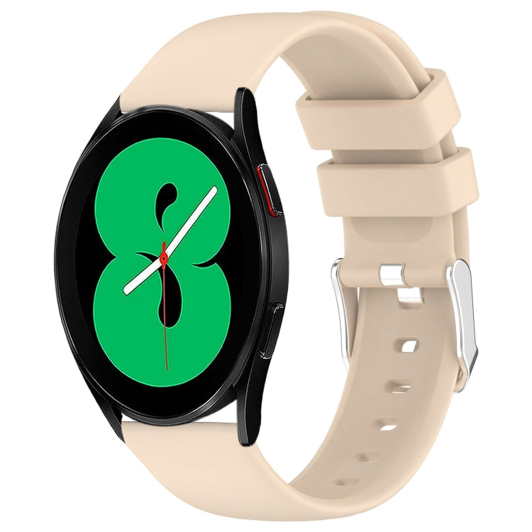 20mm Smooth Solid Color Silicone Watch Band, For Samsung Galaxy Watch 5 40mm, For Samsung Galaxy Watch 4 44mm