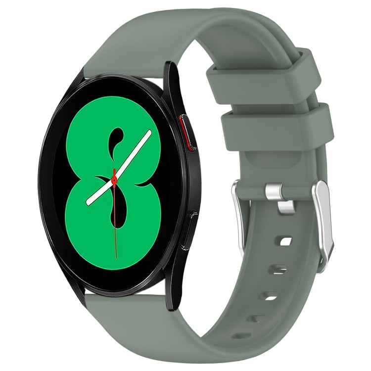 20mm Smooth Solid Color Silicone Watch Band, For Samsung Galaxy Watch 5 40mm, For Samsung Galaxy Watch 4 44mm