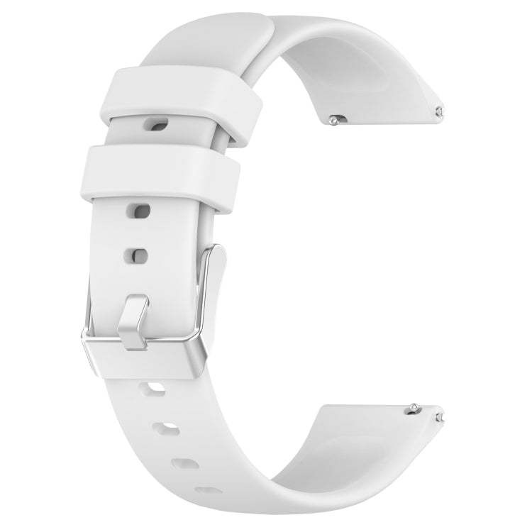 20mm Smooth Solid Color Silicone Watch Band, For Samsung Galaxy Watch 4 Classic 42mm, For Samsung Galaxy Watch Active 2 44mm