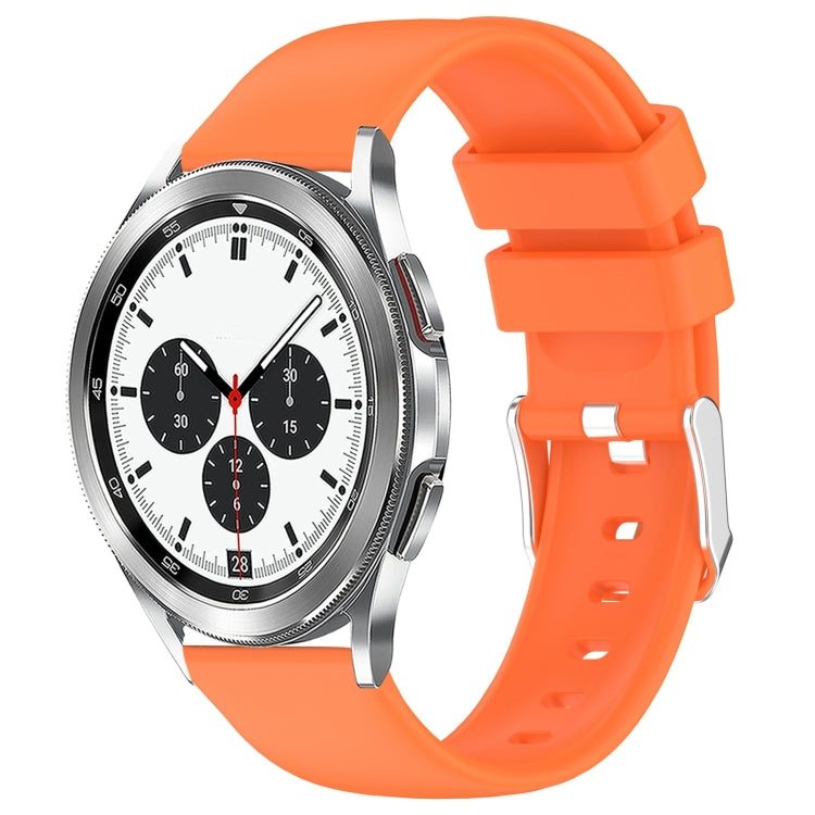 20mm Smooth Solid Color Silicone Watch Band, For Samsung Galaxy Watch 4 Classic 42mm, For Samsung Galaxy Watch Active 2 44mm