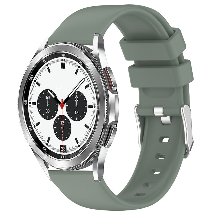 20mm Smooth Solid Color Silicone Watch Band, For Samsung Galaxy Watch 4 Classic 42mm, For Samsung Galaxy Watch Active 2 44mm
