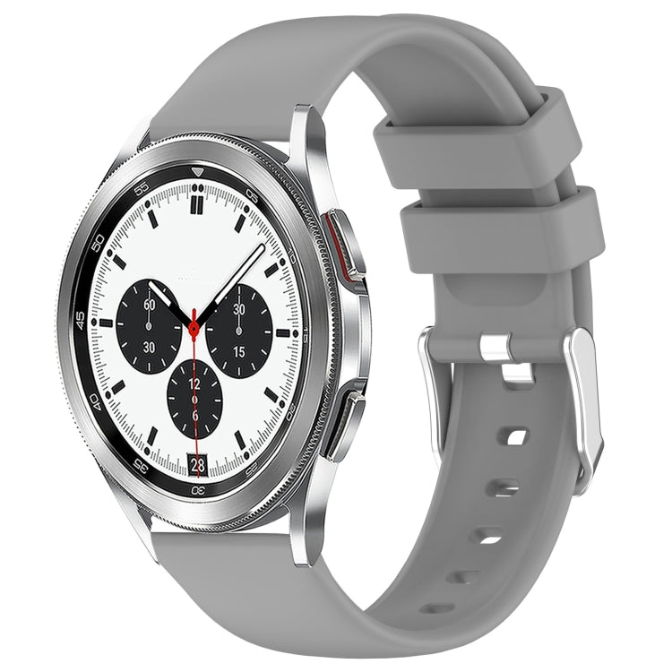 20mm Smooth Solid Color Silicone Watch Band, For Samsung Galaxy Watch 4 Classic 42mm, For Samsung Galaxy Watch Active 2 44mm