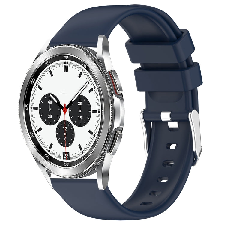 20mm Smooth Solid Color Silicone Watch Band, For Samsung Galaxy Watch 4 Classic 42mm, For Samsung Galaxy Watch Active 2 44mm