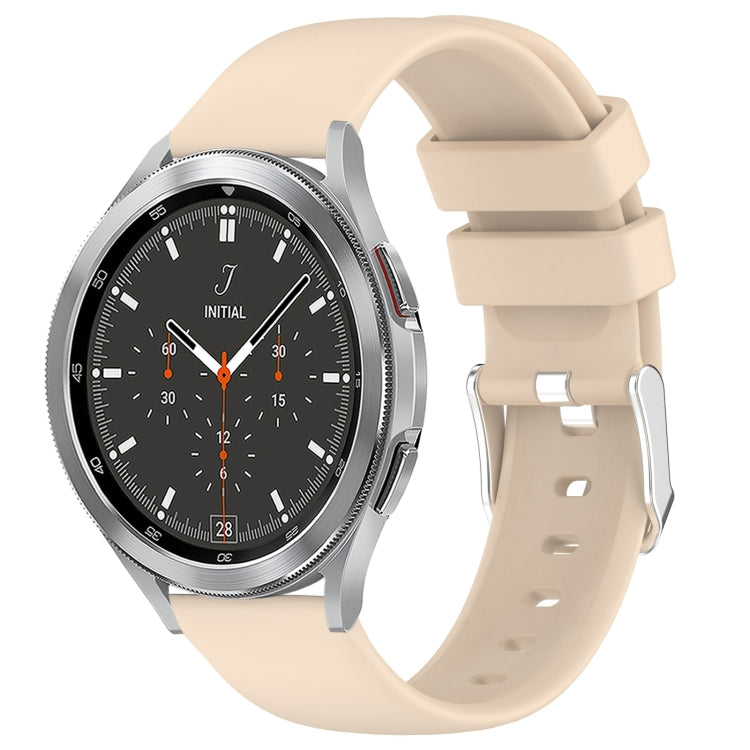 20mm Smooth Solid Color Silicone Watch Band, For Samsung Galaxy Watch 4 40mm, For Samsung Galaxy Watch 4 Classic 46mm