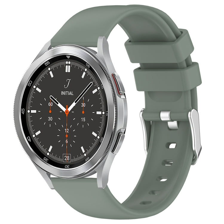 20mm Smooth Solid Color Silicone Watch Band, For Samsung Galaxy Watch 4 40mm, For Samsung Galaxy Watch 4 Classic 46mm