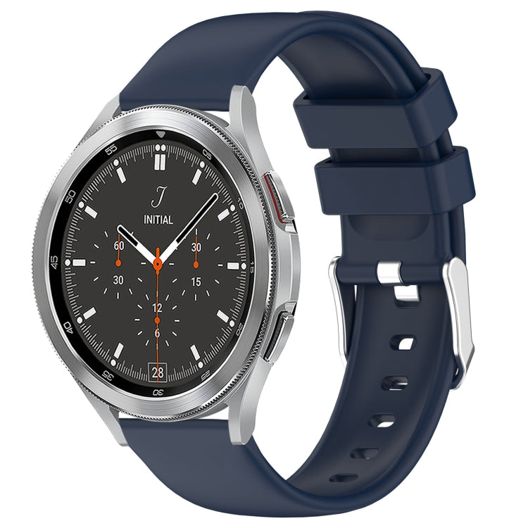 20mm Smooth Solid Color Silicone Watch Band, For Samsung Galaxy Watch 4 40mm, For Samsung Galaxy Watch 4 Classic 46mm