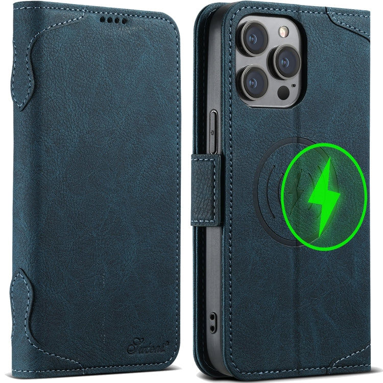 SUTENI J07 Multifunctional Horizontal Flip Magsafe Leather Phone Case, For iPhone 15 Pro Max, For iPhone 15 Pro, For iPhone 15 Plus, For iPhone 15