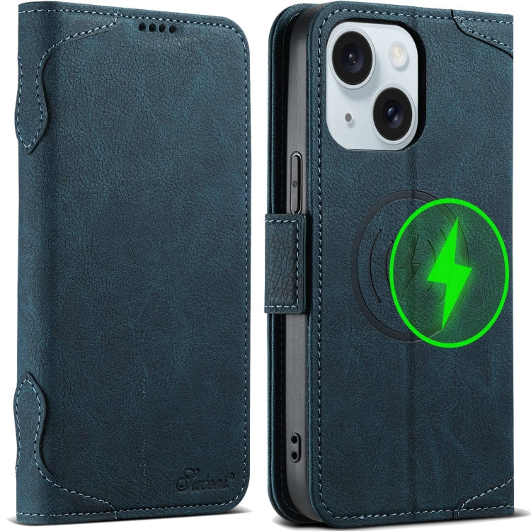 SUTENI J07 Multifunctional Horizontal Flip Magsafe Leather Phone Case, For iPhone 15 Pro Max, For iPhone 15 Pro, For iPhone 15 Plus, For iPhone 15