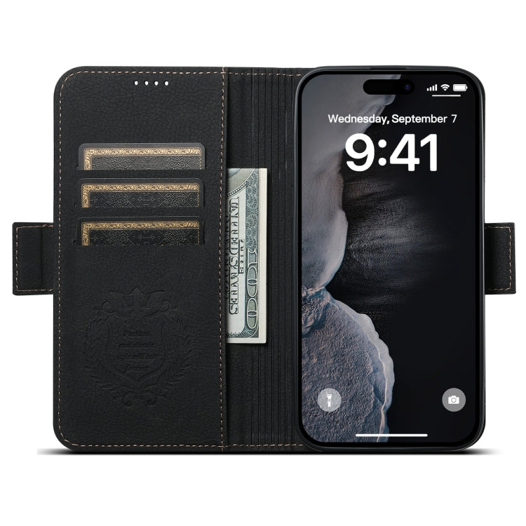SUTENI J07 Multifunctional Horizontal Flip Magsafe Leather Phone Case, For iPhone 15 Pro Max, For iPhone 15 Pro, For iPhone 15 Plus, For iPhone 15
