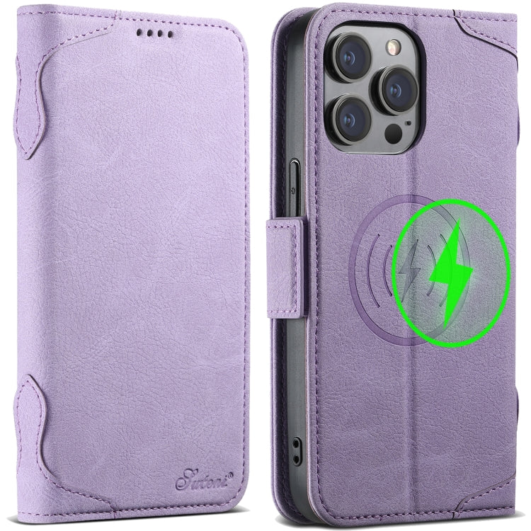 SUTENI J07 Multifunctional Horizontal Flip Magsafe Leather Phone Case, For iPhone 15 Pro Max, For iPhone 15 Pro, For iPhone 15 Plus, For iPhone 15
