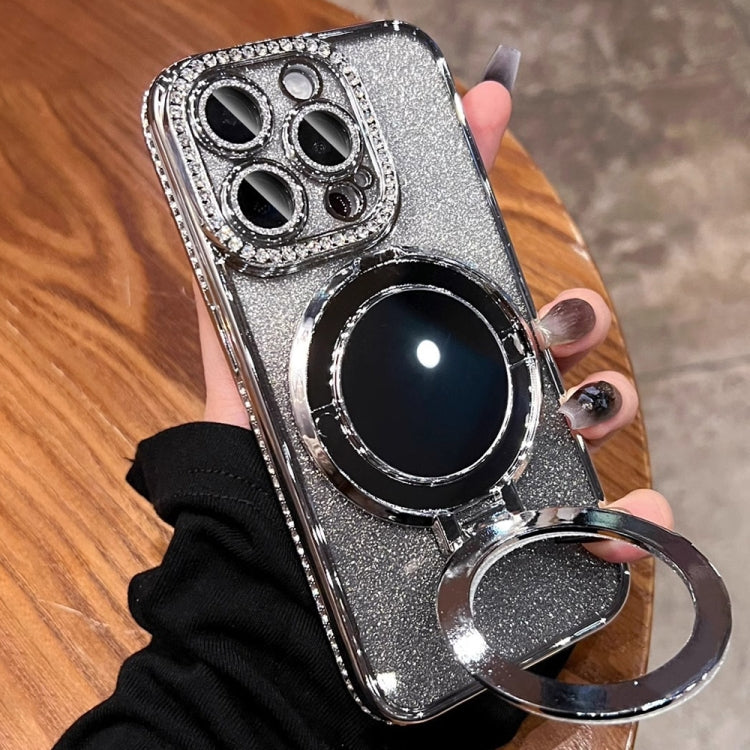 Rhinestone Mirror Glitter MagSafe TPU Phone Case, For iPhone 15 Pro Max, For iPhone 15 Pro, For iPhone 15 Plus, For iPhone 15