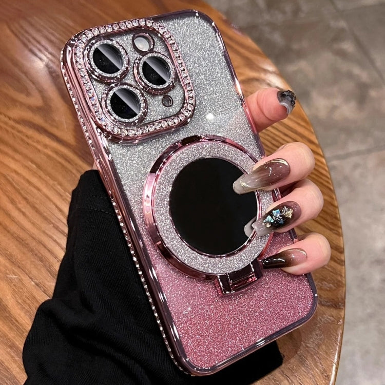 Rhinestone Mirror Glitter MagSafe TPU Phone Case, For iPhone 12 Pro Max, For iPhone 12 Pro, For iPhone 11 Pro Max, For iPhone 11