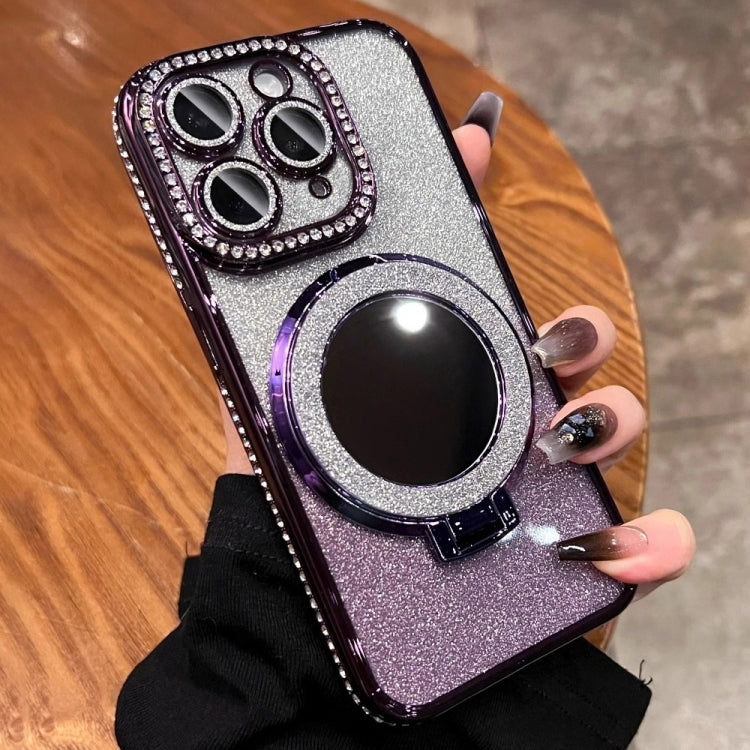 Rhinestone Mirror Glitter MagSafe TPU Phone Case, For iPhone 12 Pro Max, For iPhone 12 Pro, For iPhone 11 Pro Max, For iPhone 11