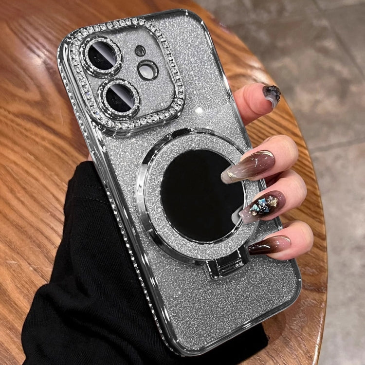 Rhinestone Mirror Glitter MagSafe TPU Phone Case, For iPhone 12 Pro Max, For iPhone 12 Pro, For iPhone 11 Pro Max, For iPhone 11