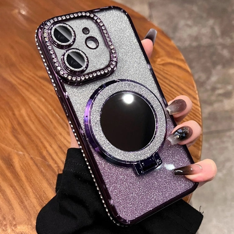 Rhinestone Mirror Glitter MagSafe TPU Phone Case, For iPhone 12 Pro Max, For iPhone 12 Pro, For iPhone 11 Pro Max, For iPhone 11