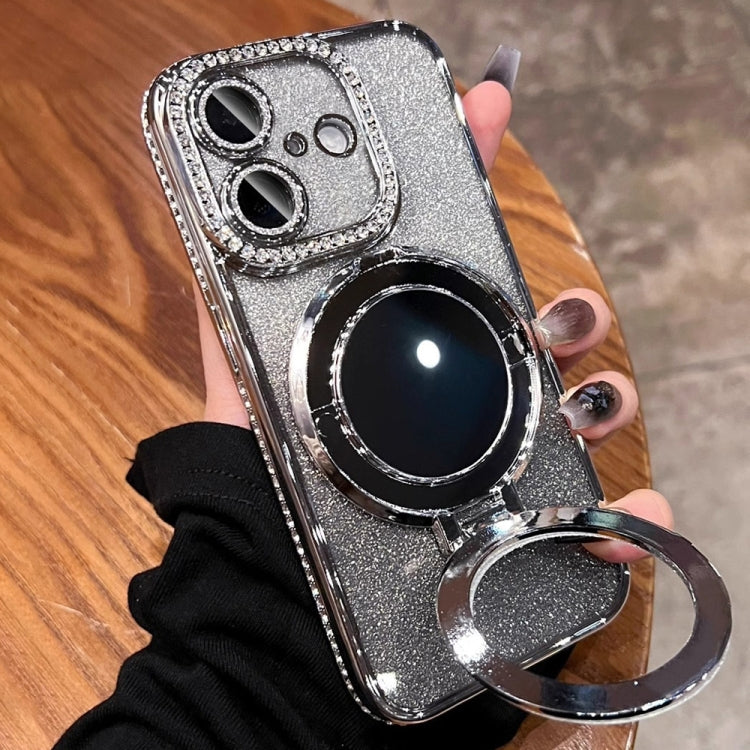 Rhinestone Mirror Glitter MagSafe TPU Phone Case, For iPhone 16 Pro Max, For iPhone 16 Pro, For iPhone 16 Plus, For iPhone 16