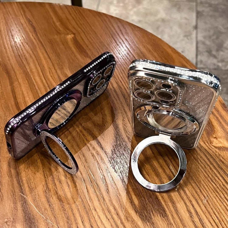 Rhinestone Mirror Glitter MagSafe TPU Phone Case, For iPhone 12 Pro Max, For iPhone 12 Pro, For iPhone 11 Pro Max, For iPhone 11