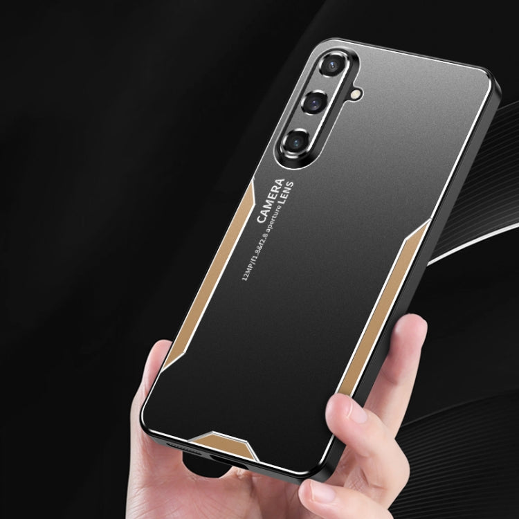 Blade Series TPU Hybrid Metal Phone Case, For Samsung Galaxy S23 FE 5G, For Samsung Galaxy S23+ 5G, For Samsung Galaxy S23 5G, For Samsung Galaxy A14, For Samsung Galaxy S20 FE, For Samsung Galaxy S22+ 5G