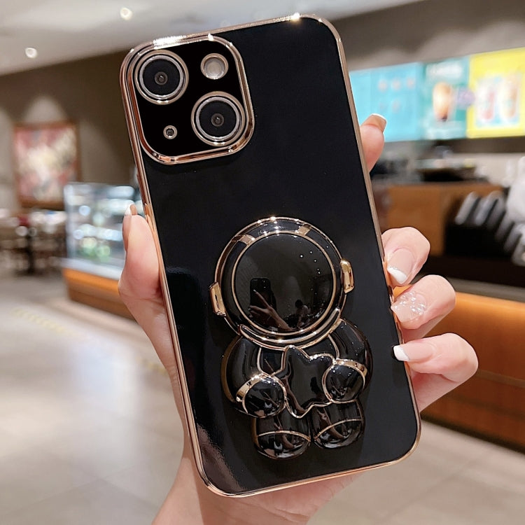 Embrace Stars Electroplating Astronaut Holder Phone Case, For iPhone 15 Pro Max, For iPhone 15 Pro, For iPhone 15 Plus, For iPhone 15