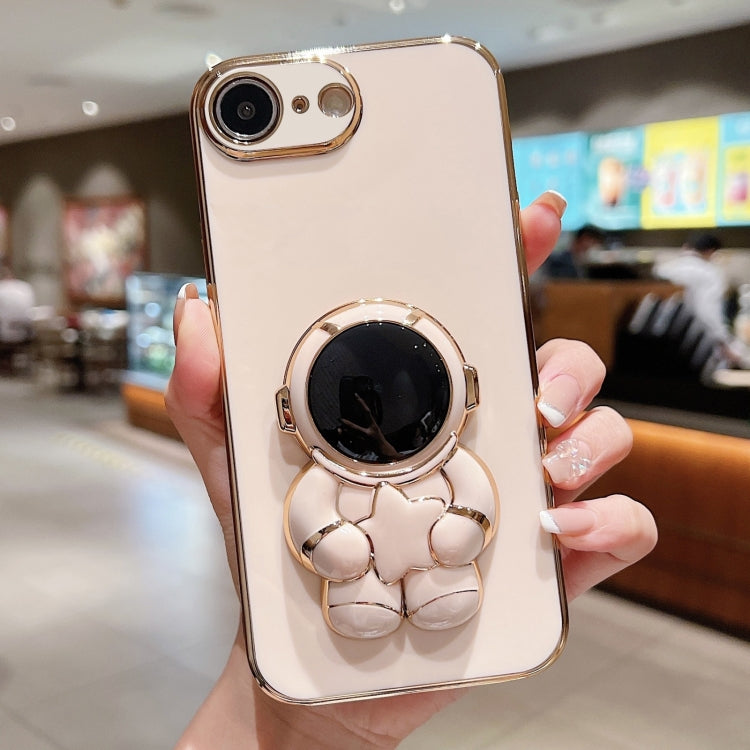 Embrace Stars Electroplating Astronaut Holder Phone Case, For iPhone SE 2022 / 7 / 8, For iPhone 13 Pro Max, For iPhone 13 Pro, For iPhone 13