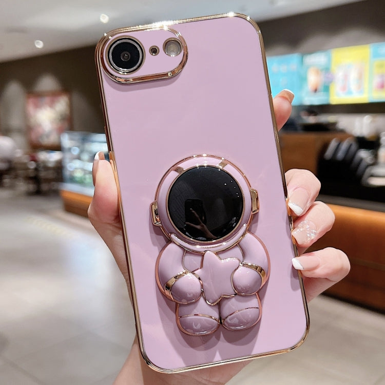 Embrace Stars Electroplating Astronaut Holder Phone Case, For iPhone SE 2022 / 7 / 8, For iPhone 13 Pro Max, For iPhone 13 Pro, For iPhone 13