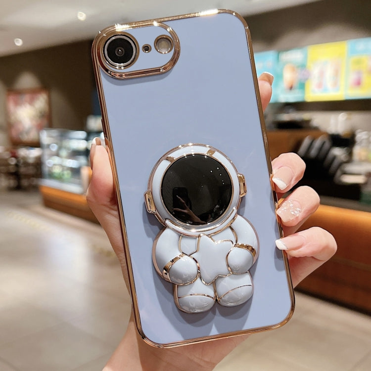Embrace Stars Electroplating Astronaut Holder Phone Case, For iPhone SE 2022 / 7 / 8, For iPhone 13 Pro Max, For iPhone 13 Pro, For iPhone 13