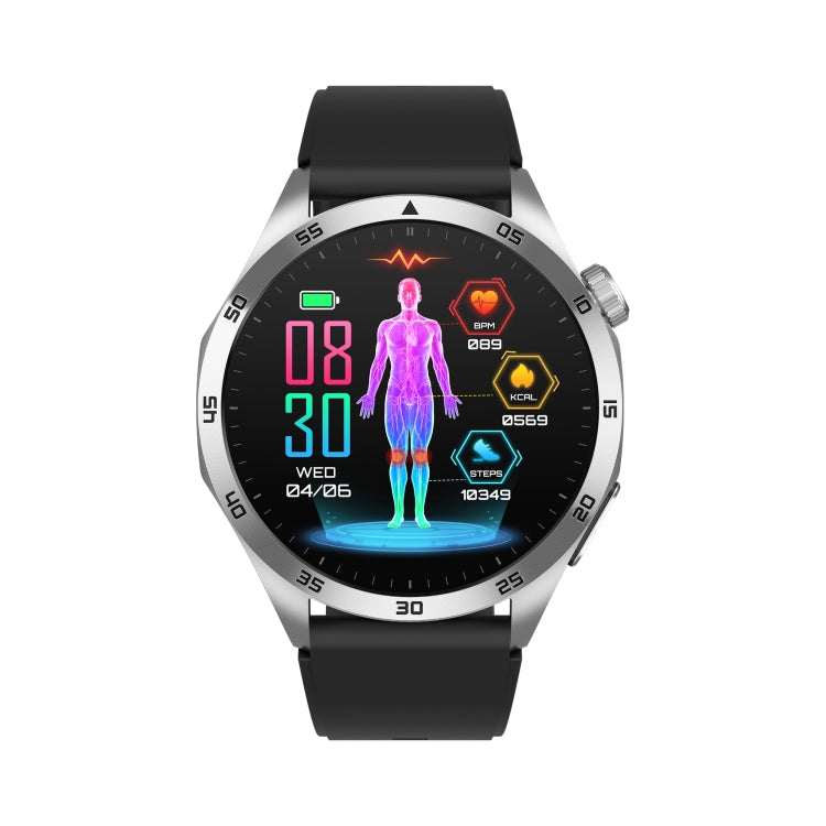ET485 1.43 inch Color Screen Smart Watch Silicone Strap, Support Bluetooth Call / Micro-physical Examination
