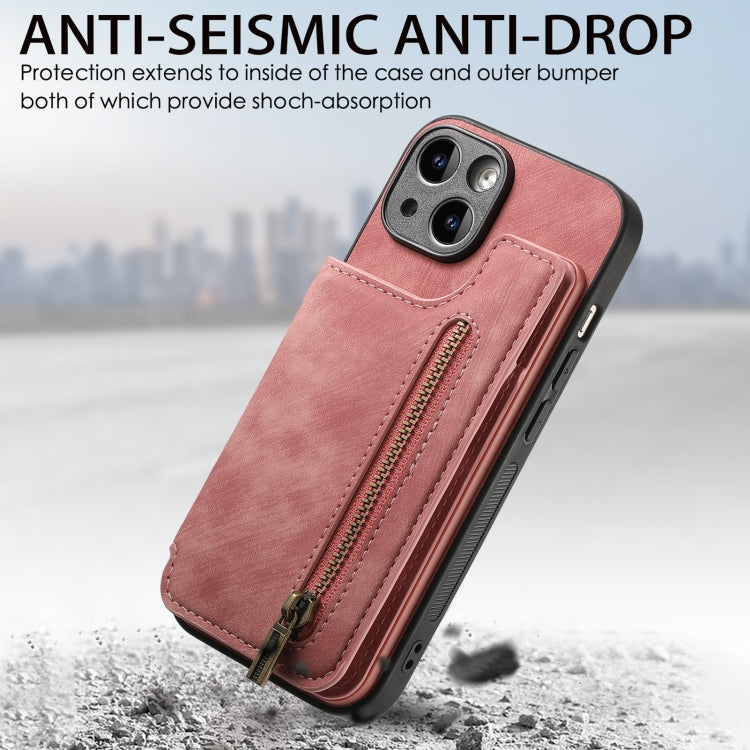 Retro Leather Zipper Wallet Back Phone Case, For iPhone XR, For iPhone XS Max, For iPhone 7 Plus / 8 Plus, For iPhone 6 Plus / 6s Plus