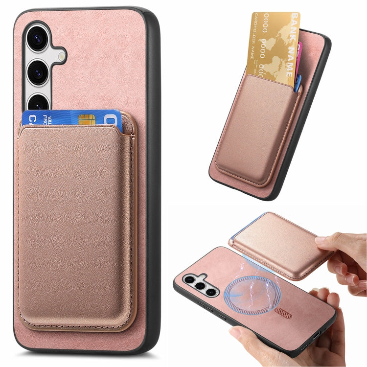 Retro Magsafe Card Bag PU Back Cover Phone Case, For Samsung Galaxy S23 FE 5G, For Samsung Galaxy M14 5G, For Samsung Galaxy A34