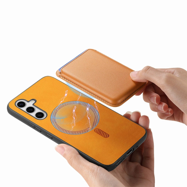 Retro Magsafe Card Bag PU Back Cover Phone Case, For Samsung Galaxy S23 5G, For Samsung Galaxy A16, For Samsung Galaxy A15