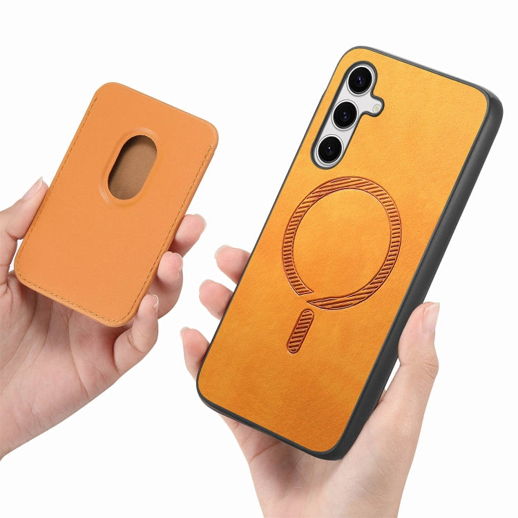 Retro Magsafe Card Bag PU Back Cover Phone Case, For Samsung Galaxy S23 5G, For Samsung Galaxy A16, For Samsung Galaxy A15