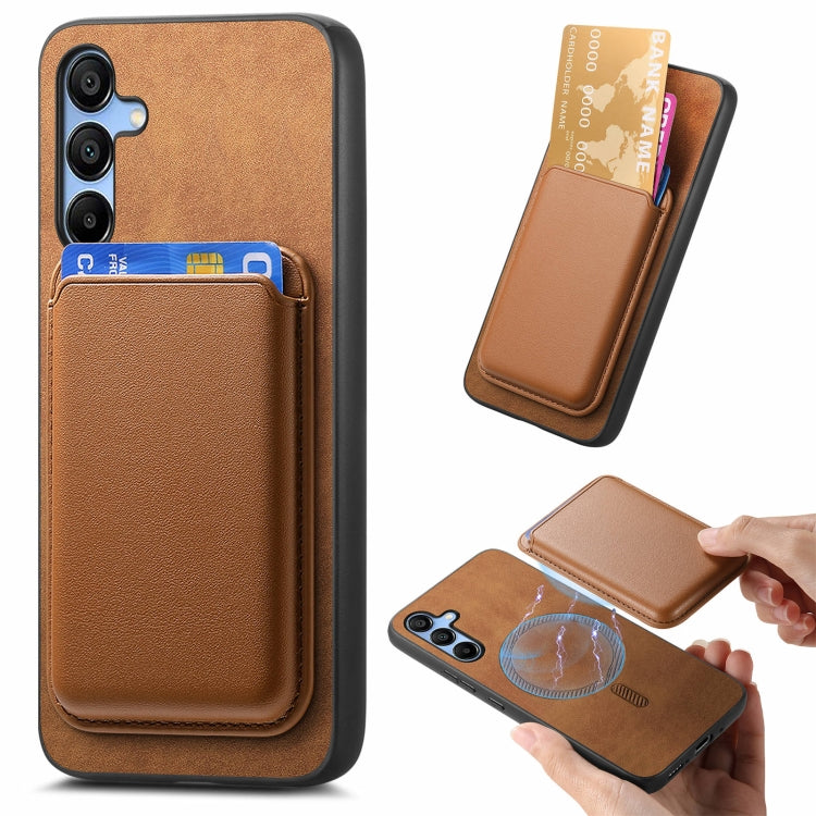 Retro Magsafe Card Bag PU Back Cover Phone Case, For Samsung Galaxy S23 5G, For Samsung Galaxy A16, For Samsung Galaxy A15