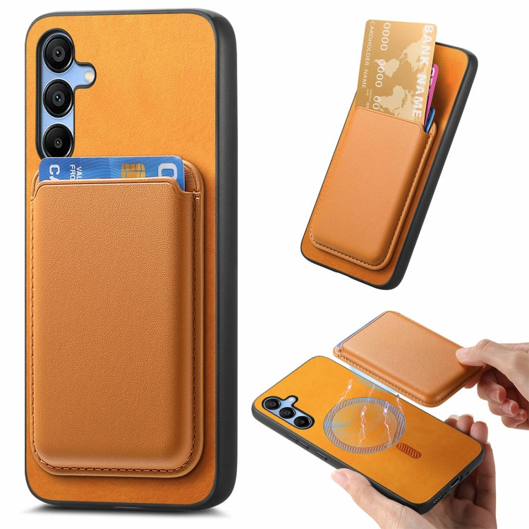 Retro Magsafe Card Bag PU Back Cover Phone Case, For Samsung Galaxy S23 5G, For Samsung Galaxy A16, For Samsung Galaxy A15