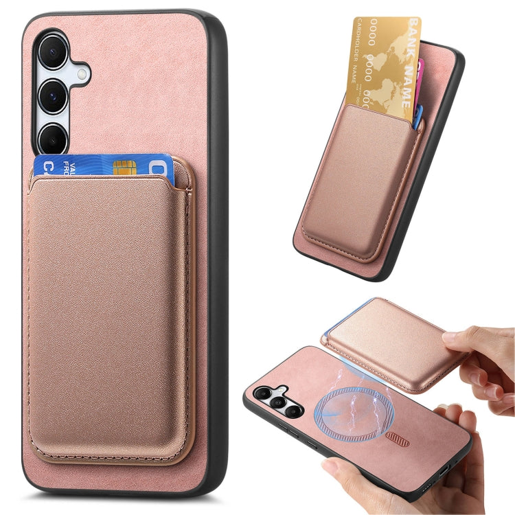 Retro Magsafe Card Bag PU Back Cover Phone Case, For Samsung Galaxy S23 FE 5G, For Samsung Galaxy M14 5G, For Samsung Galaxy A34