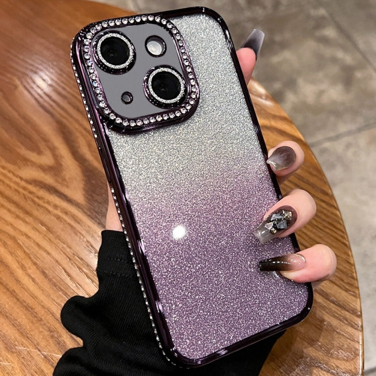 Diamond Gradient Glitter TPU Phone Case, For iPhone 14 Plus, For iPhone 14, For iPhone 14 Pro, For iPhone 14 Pro Max