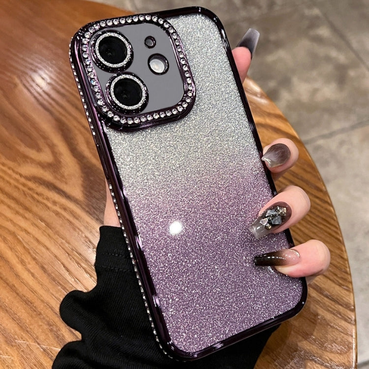 Diamond Gradient Glitter TPU Phone Case, For iPhone 12 Pro Max, For iPhone 12 Pro, For iPhone 11 Pro Max, For iPhone 11