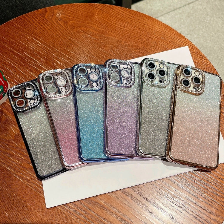 Diamond Gradient Glitter TPU Phone Case, For iPhone 12 Pro Max, For iPhone 12 Pro, For iPhone 11 Pro Max, For iPhone 11