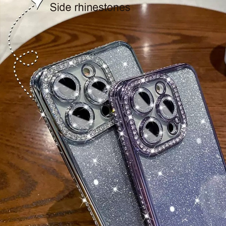 Diamond Gradient Glitter TPU Phone Case, For iPhone 16 Pro Max, For iPhone 16 Pro, For iPhone 16 Plus, For iPhone 16