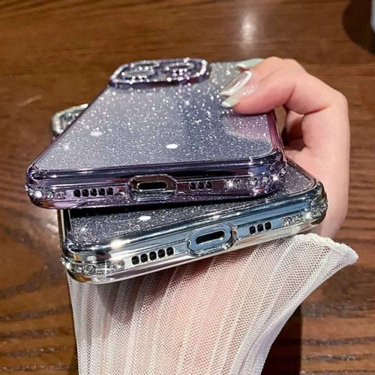 Diamond Gradient Glitter TPU Phone Case, For iPhone 12 Pro Max, For iPhone 12 Pro, For iPhone 11 Pro Max, For iPhone 11
