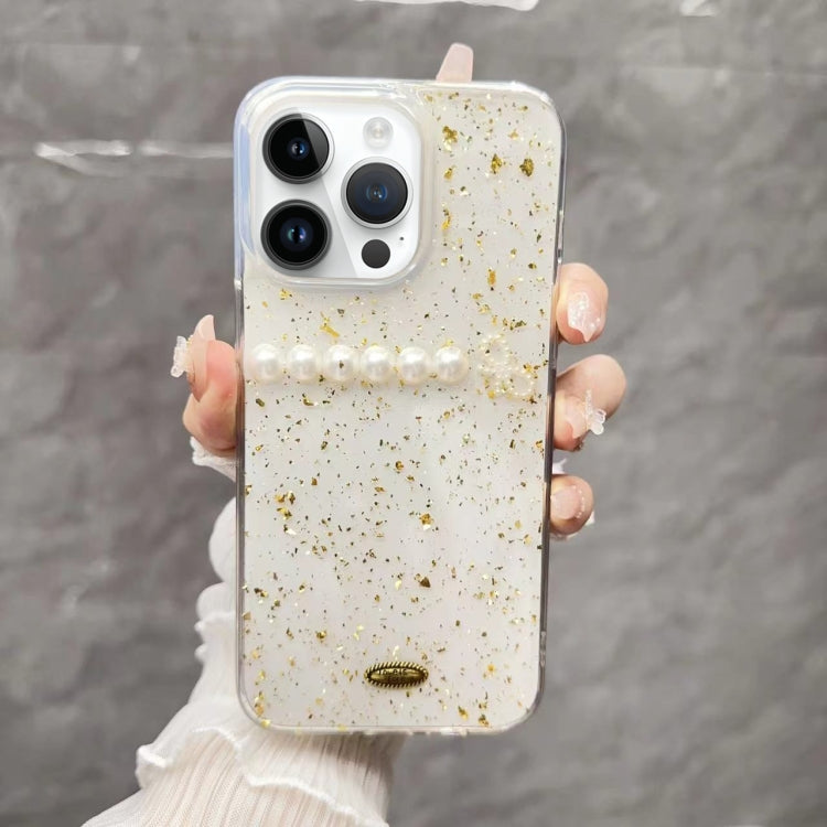 Gold Foil Pearl Bow TPU Phone Case, For iPhone 13 Pro Max, For iPhone 13 Pro, For iPhone 13, For iPhone 12, For iPhone 12 Pro Max